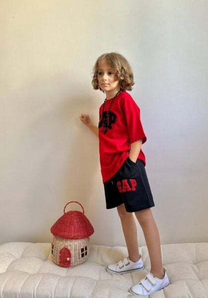 Punch İşlemeli Erkek Çocuk Alt Üst Takım