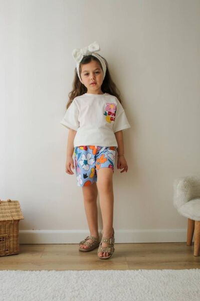 Kız Çocuk Sırt Baskılı Alt Üst Takım